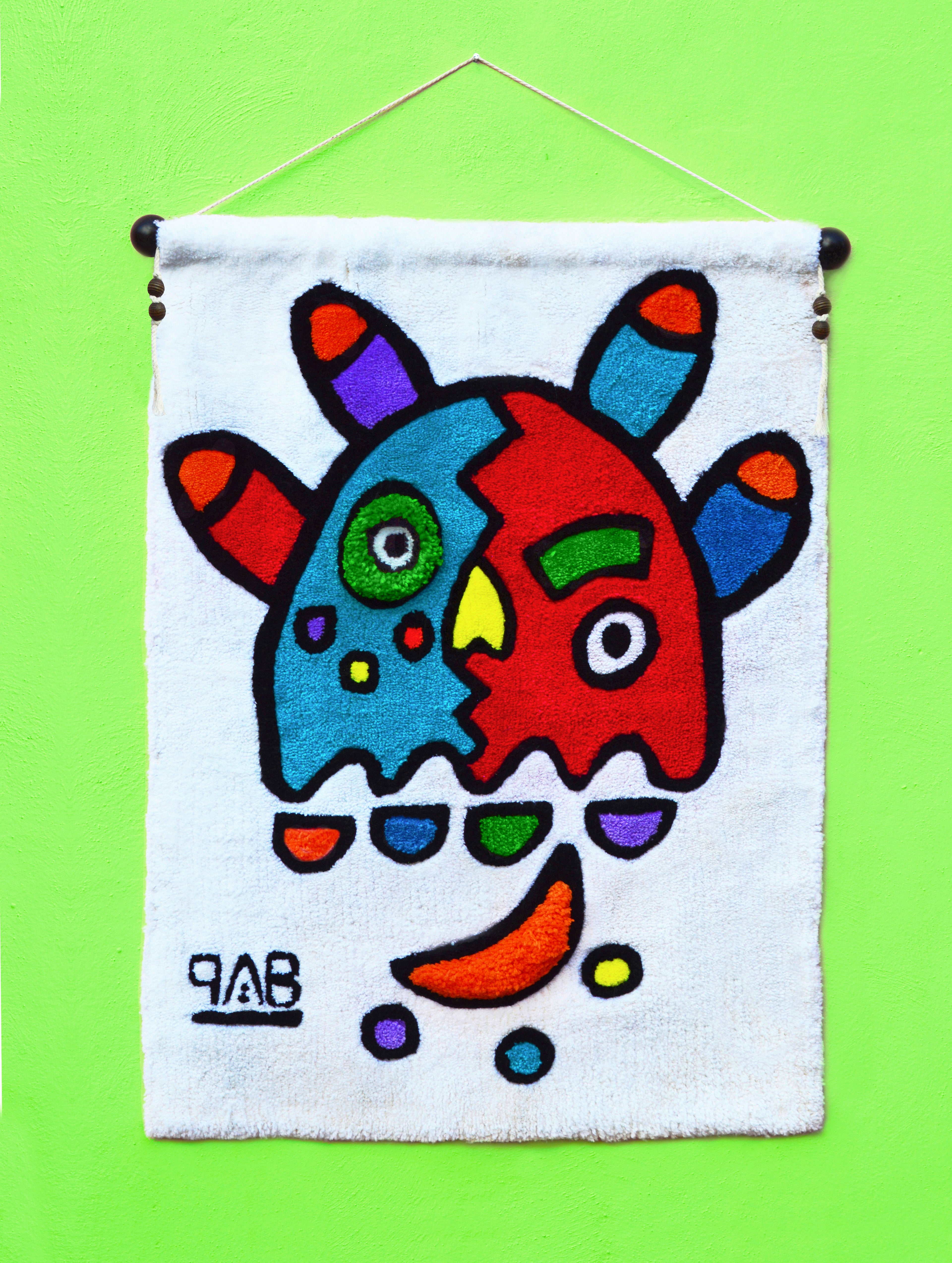 Título de obra: Cráneo (Alfombra)