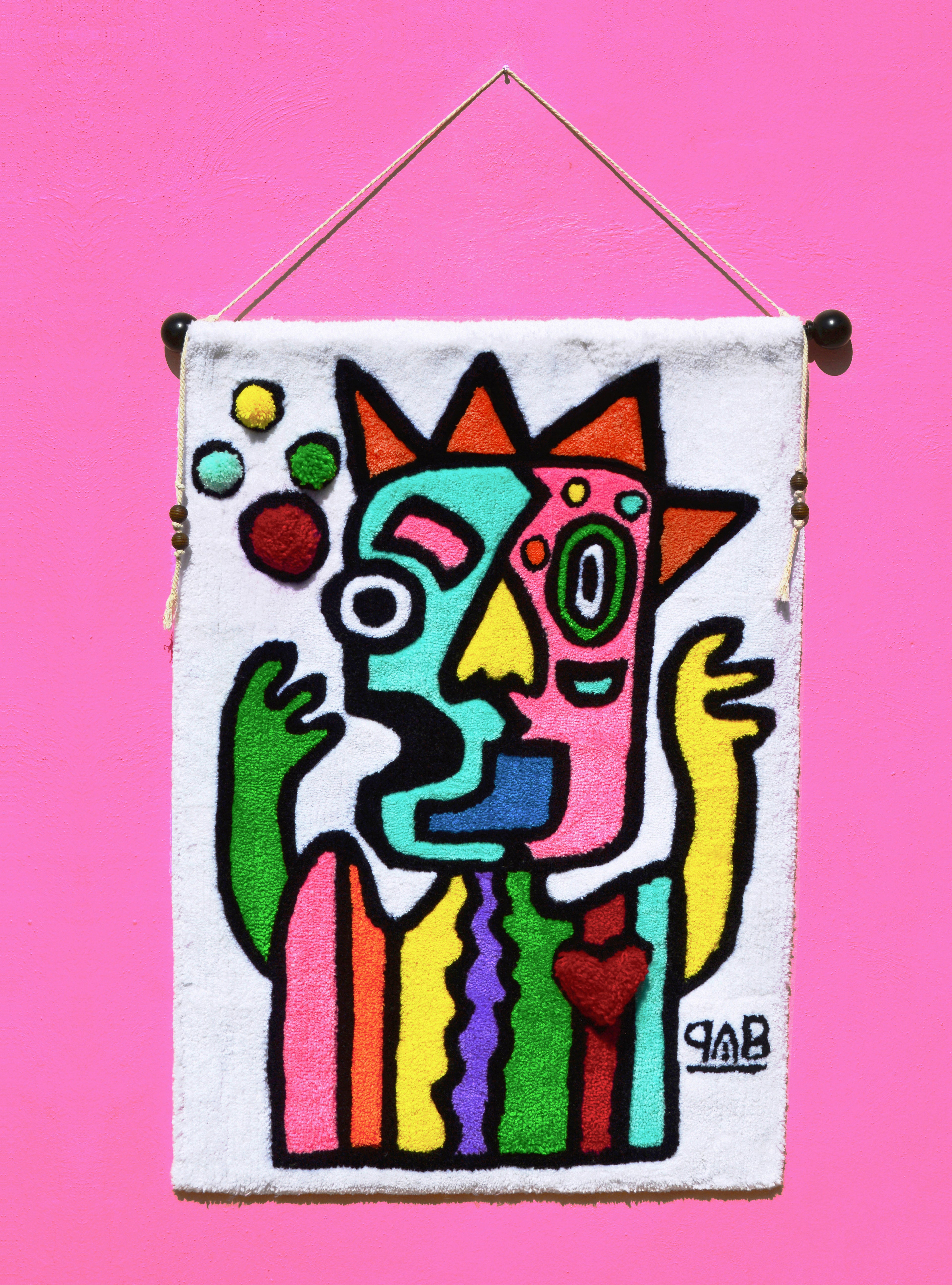 Título de obra: Punk 80s (Alfombra)